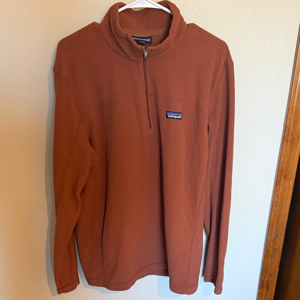 Patagonia Burnt Orange Fleece Pullover